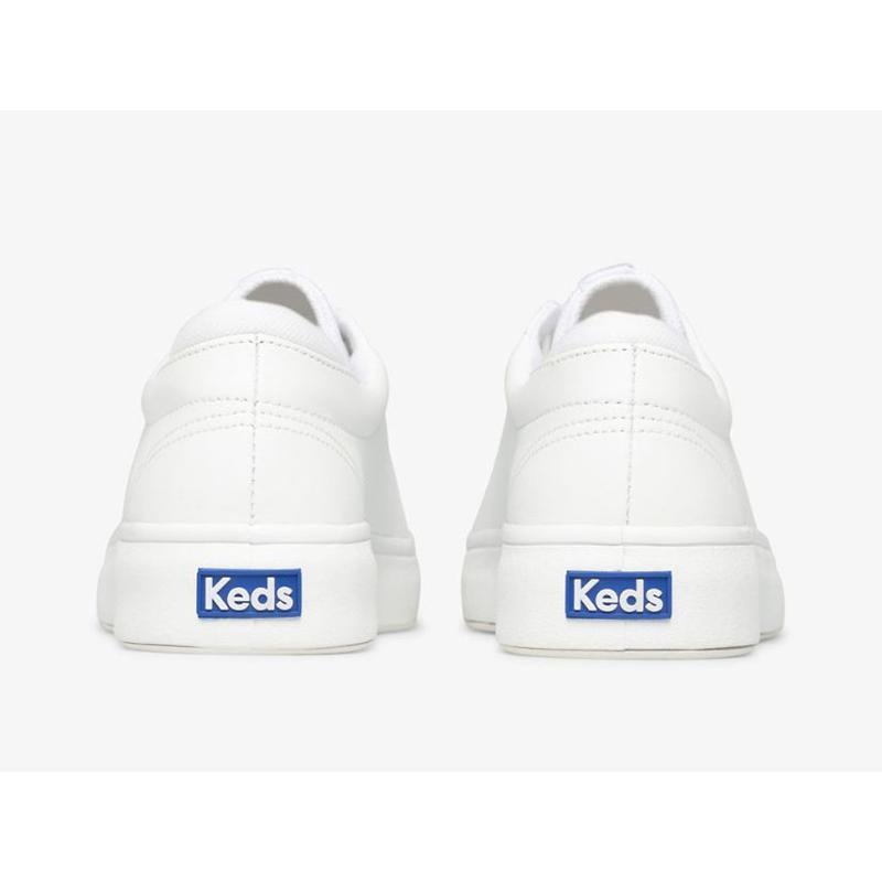 Keds Alley Leather Sneakers Damen Weiß | 50714GPAB